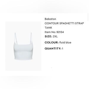 Aritzia Babaton Contour Spaghetti Strap Tank